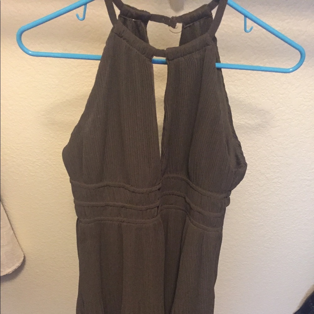 Army green h&m dress.